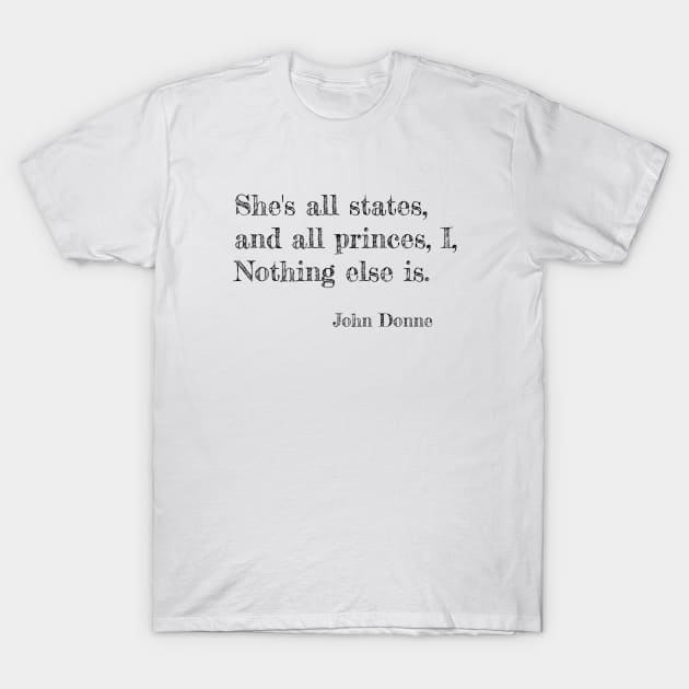 The Sun Rising by John Donne T-Shirt by Obstinate and Literate